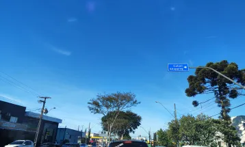 Cascavel tem quinta-feira de tempo firme e ventos fortes