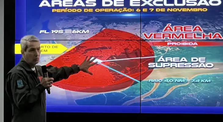 Cúpula de líderes da COP30 terá restrição de voos, caças e anti-drones