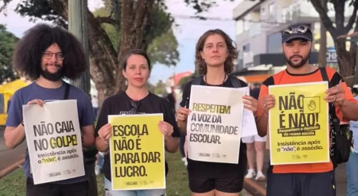 APP-Sindicato lança abaixo-assinado contra privatização e militarização de escolas no Paraná