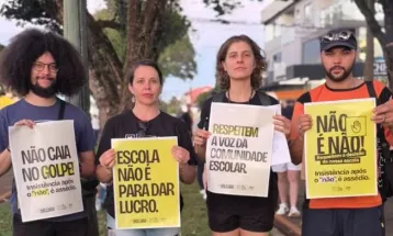 APP-Sindicato lança abaixo-assinado contra privatização e militarização de escolas no Paraná