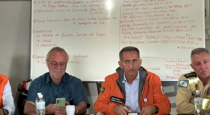 Ministro da Integração afirma que ainda não há como medir todos os danos em Rio Bonito do Iguaçu