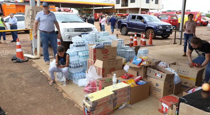 Defesa Civil já entregou 4 toneladas de alimentos em Rio Bonito do Iguaçu; cidade precisa de materiais de construção