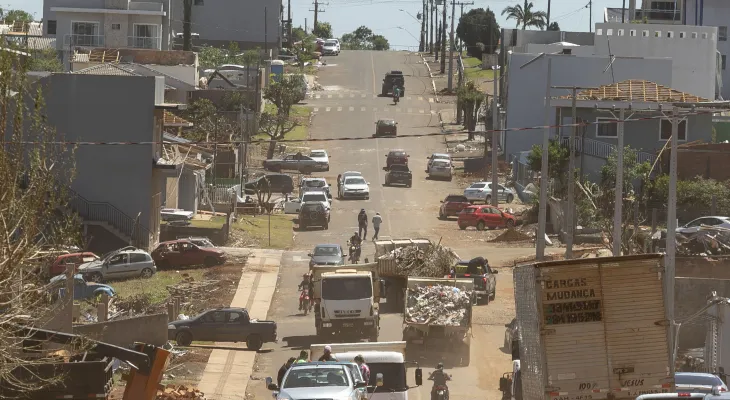 IAT define pontos para destinação dos resíduos gerados pelo tornado em Rio Bonito do Iguaçu