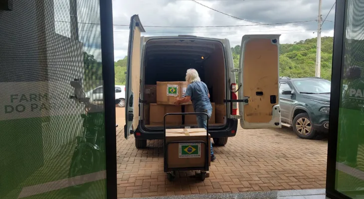 Rio Bonito do Iguaçu recebe uma tonelada de medicamentos e insumos