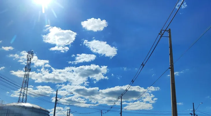Sexta-feira (21) será de sol e ventos fortes em Cascavel
