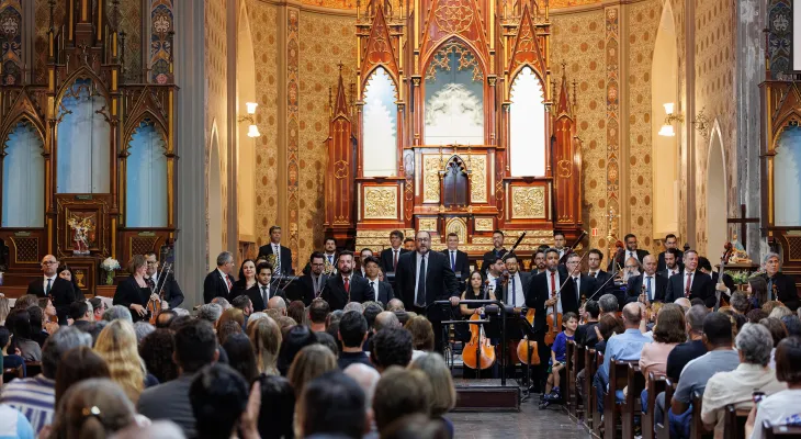 Concerto gratuito da OSP lota igreja e encerra temporada do projeto em Campo Largo