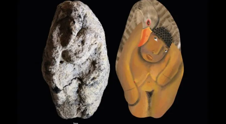 Estatueta Natufiana de 12 mil anos revela cena sexual entre mulher e ganso