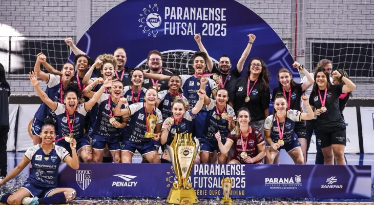 Stein Cascavel Futsal fatura o título de campeão do Paranaense Série Ouro pela quinta vez consecutiva
