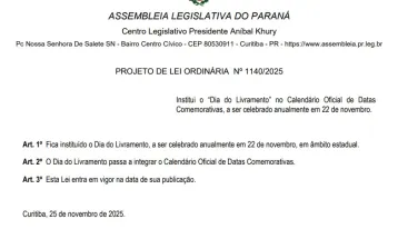Alep recebe projeto que cria o “Dia do Livramento” em referência à prisão de Bolsonaro