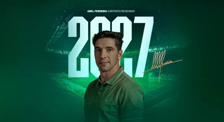 Abel Ferreira renova com o Palmeiras até 2027