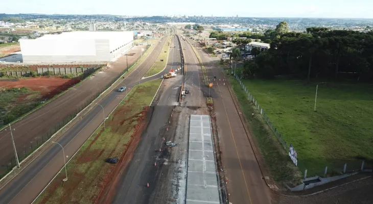 Duplicação da PRC-466 em Guarapuava atinge 87% e deve terminar em fevereiro