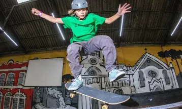 Skatista de Corbélia, de 10 anos, garante vaga na semifinal do Brasileiro Sub-16