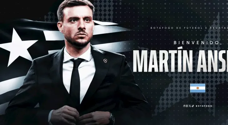 Botafogo anuncia contratação do técnico Martín Anselmi