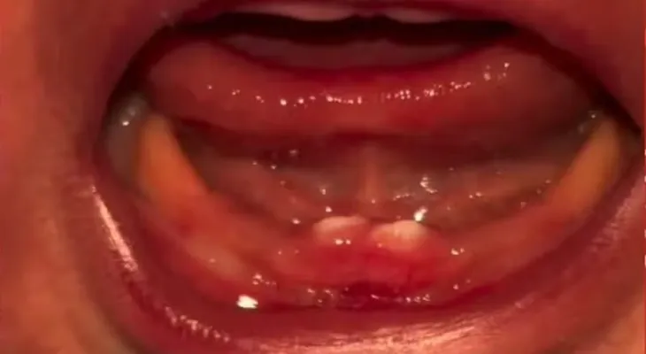 Bebê nasce com dois dentes e passa por cirurgia para remoção