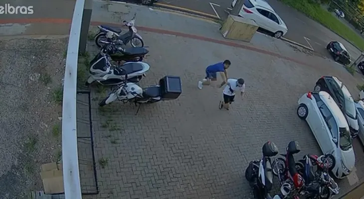 Imagens de câmeras registram ataque contra aluno fora e dentro de academia em Londrina