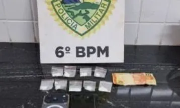 Dupla é presa por tráfico de drogas após tentativa de fuga em Cascavel