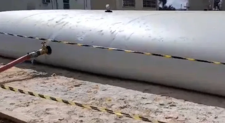 250 mil litros: colchão de água gigante reforça abastecimento em Pontal do Paraná