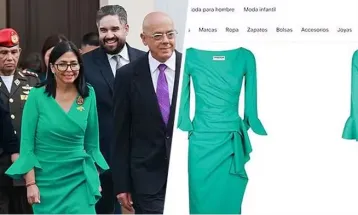 Presidente interina da Venezuela é alvo de críticas por vestido em posse