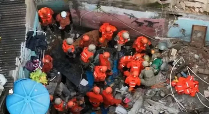 Desabamento de prédio no Maracanã deixa uma mulher morta e nove feridos no Rio