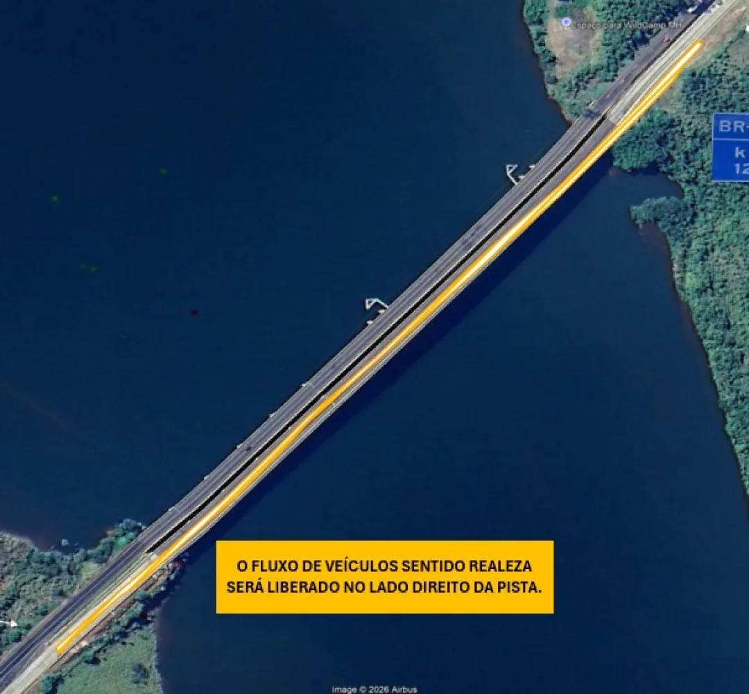 EPR Iguaçu realiza liberação parcial de tráfego na Ponte sobre o Rio Iguaçu 