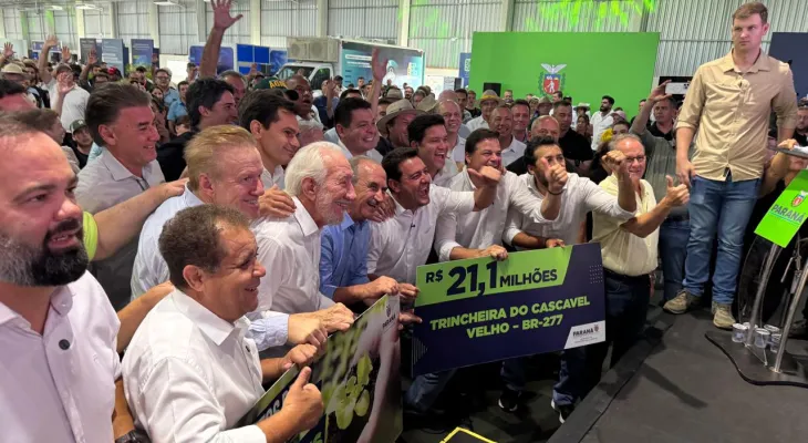 Ratinho Jr prestigia abertura do Show Rural Coopavel e fala em pré-candidatura à Presidência