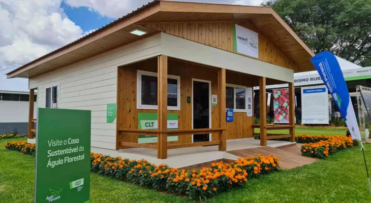 Casa sustentável de madeira apresentada no Show Rural poderá ser financiada pela Caixa