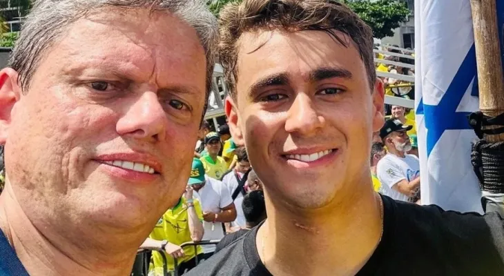 Tarcísio elogia Nikolas após troca de críticas com Eduardo Bolsonaro