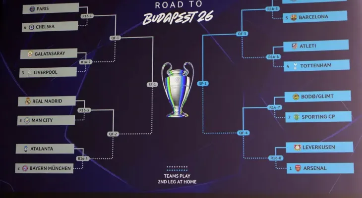 Sorteio da Champions define oitavas: Real Madrid x City e PSG x Chelsea; veja chaveamento