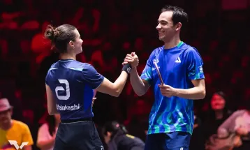 Hugo Calderano e Bruna Takahashi fazem história com título inédito para o Brasil