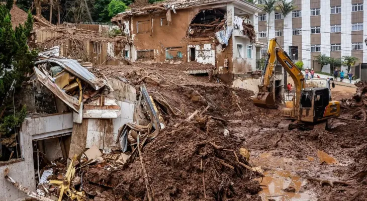 Sobe para 72 o número de mortos nas chuvas em Minas Gerais