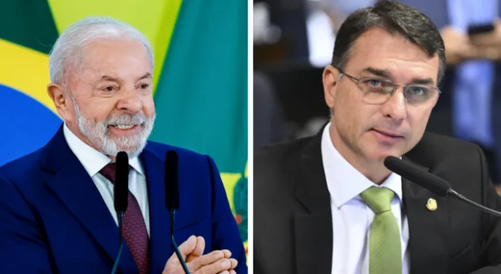 Quaest mostra empate entre Lula e Flávio Bolsonaro em cenário de 2º turno