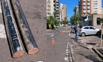 Moradores de Londrina denunciam retirada de cabos de cobre pela Sercomtel