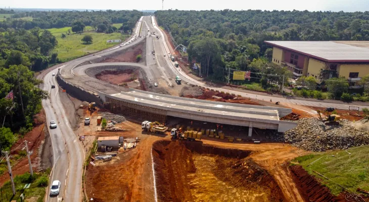 Obra de duplicação da Rodovia das Cataratas atinge 84% de execução