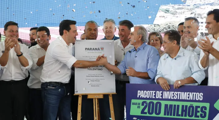 Ratinho Jr. não define sucessor e adia decisão para abril durante agenda com pacote de R$ 170 mi em Cascavel