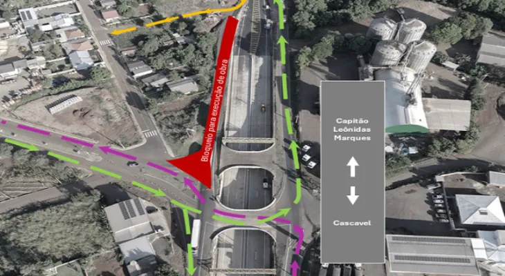 Viaduto de Santa Lúcia é liberado e melhora fluxo na BR-163