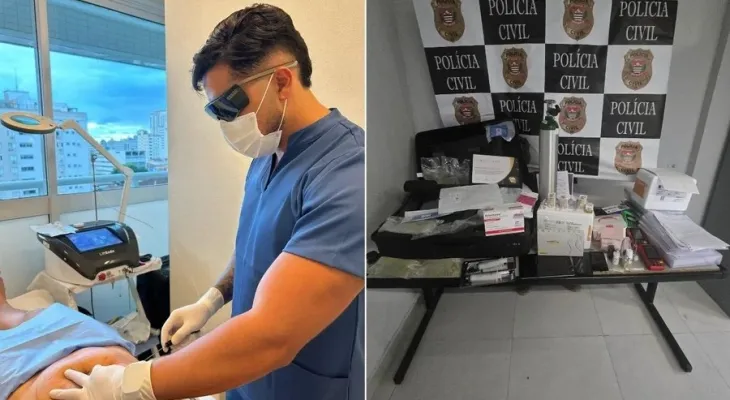 Influenciador é preso por se passar por médico e realizar procedimentos invasivos no litoral de SP