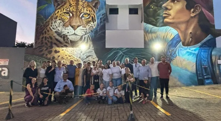 Toledo inaugura primeiro mural de arte urbana acessível na Grande Pioneiro