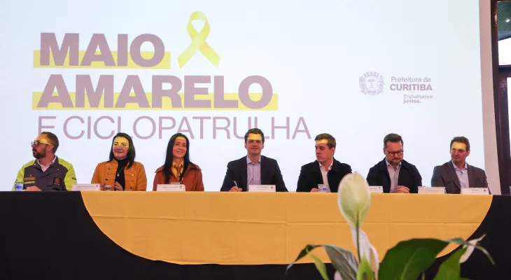 Curitiba lança Ciclopatrulha e novas campanhas para salvar vidas no Maio Amarelo