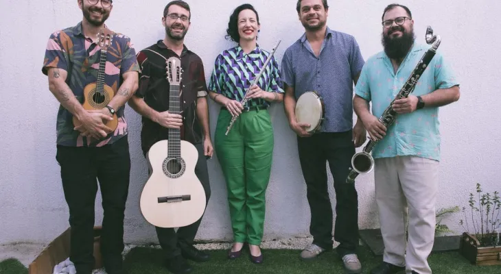 Grupo Choro Cruzado apresenta clássicos da música brasileira no Teatro do Paiol