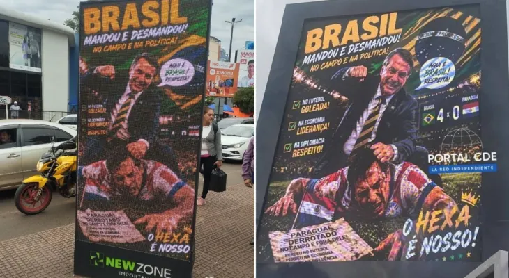 Ataque cibernético exibe frases ofensivas na entrada de Ciudad del Este