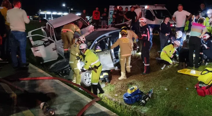 Identificadas vítimas fatais de grave acidente na BR-277 em Santa Tereza do Oeste
