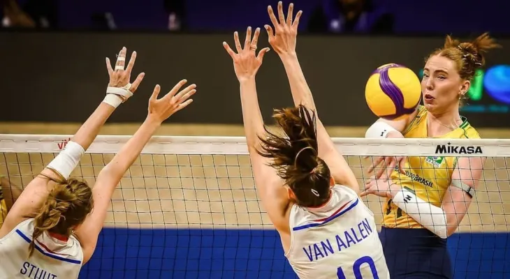 Brasil vence a Holanda na estreia pela Liga das Nações Feminina de Vôlei