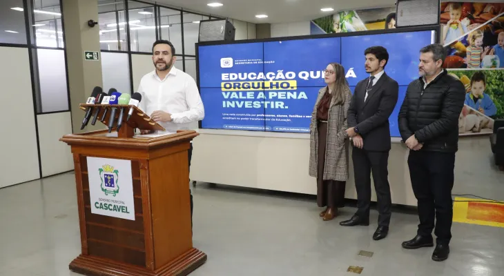 Prefeitura destaca investimentos na educação e projeta novas contratações e obras em Cascavel
