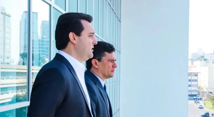 PSD e Ratinho Junior acionam Justiça Eleitoral contra Sergio Moro por uso de imagem em evento político