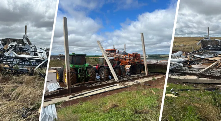 Sete meses após tornado no Paraná, produtores ainda aguardam apoio para reconstruir propriedades