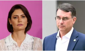 Flávio Bolsonaro diz que Michelle estava 