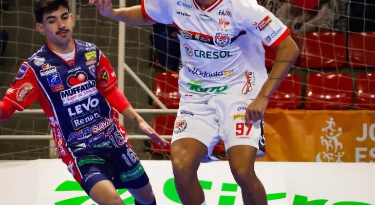 Cascavel Futsal segue sem vencer no mês de julho. Time foi goleado pelo Guarapuava