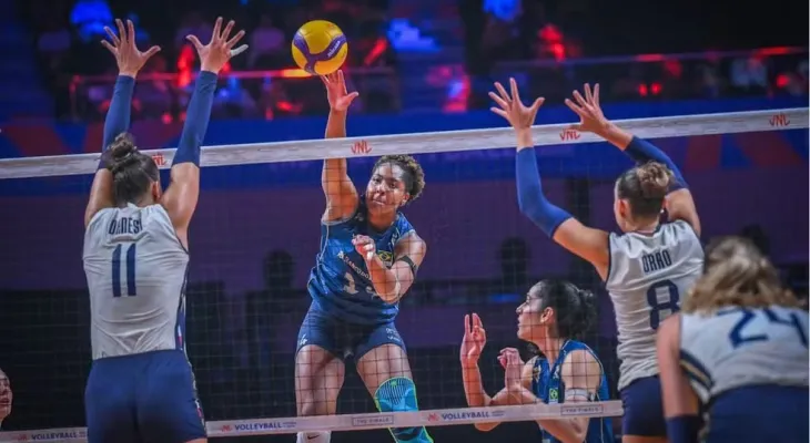 Brasil vence Itália de virada no tie-break e faz a final da Liga das Nações contra a Turquia