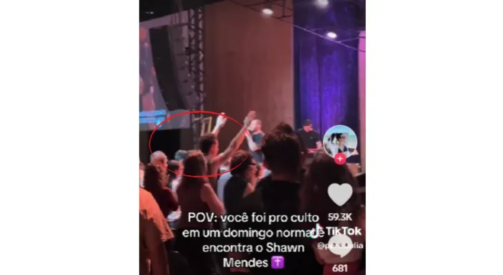 Cantor Shawn Mendes participa de culto em igreja no ABC Paulista
