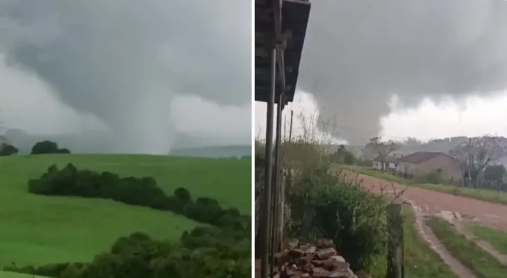 Tornado destrói completamente casa de pecuarista em Pedro Osório, no RS
